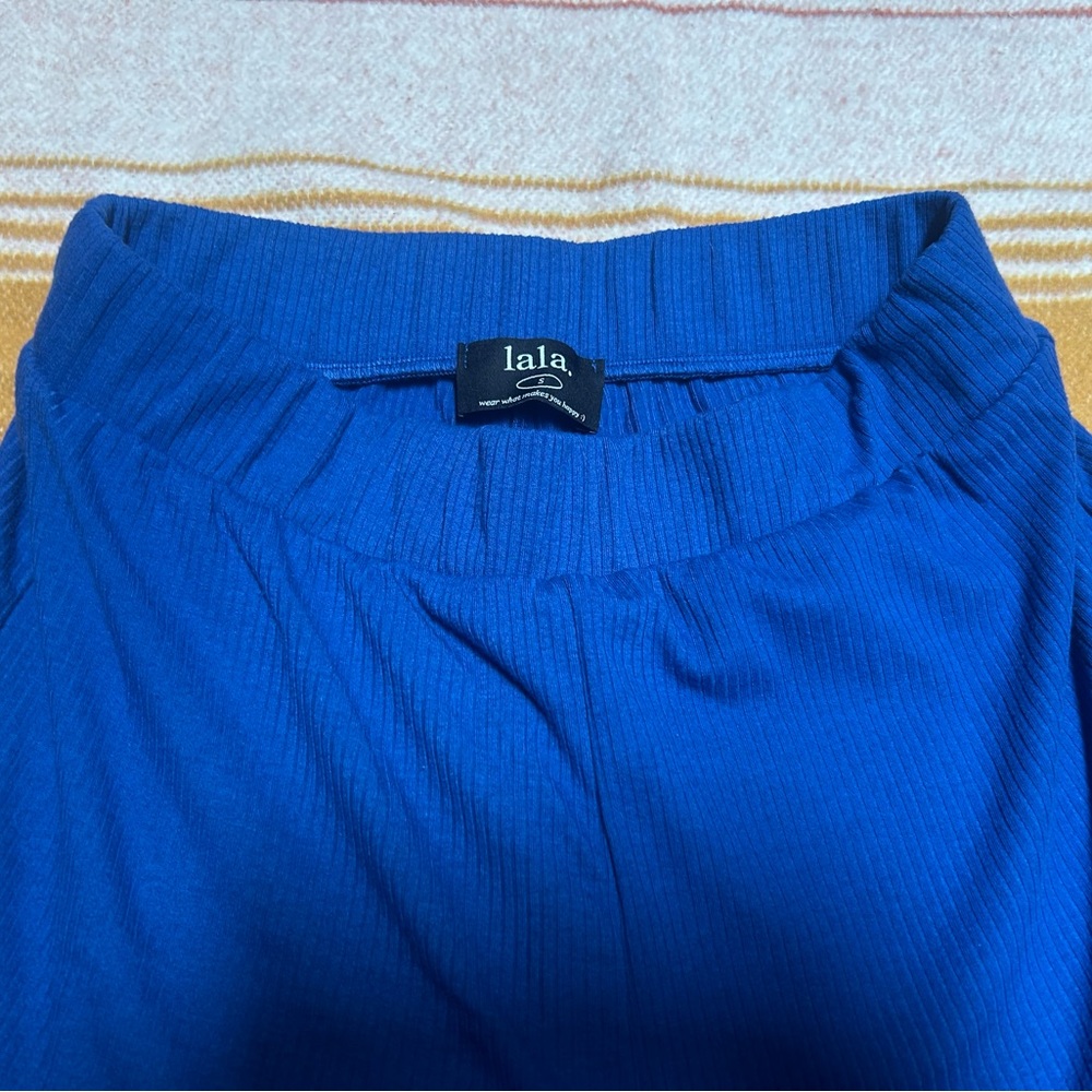Dressed in Lala Lex Ribbed Playsuit in Royal Blue size SMALL - Picture 8 of 9